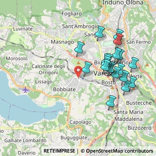 Mappa Casbeno, 21100 Varese VA, Italia (2.0015)