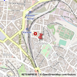 Mappa Piazza Biroldi, 8, 21100 Varese, Varese (Lombardia)