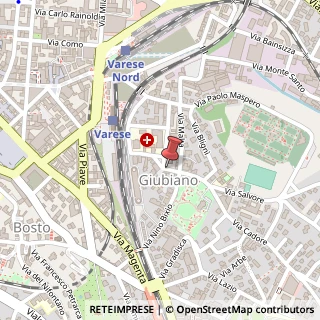 Mappa Piazza Biroldi,  16, 21100 Varese, Varese (Lombardia)