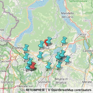 Mappa Via Clerici, 22036 Erba CO, Italia (8.01722)