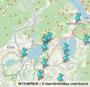 Mappa Via G. Mazzini, 22030 Pusiano CO, Italia (4.99846)