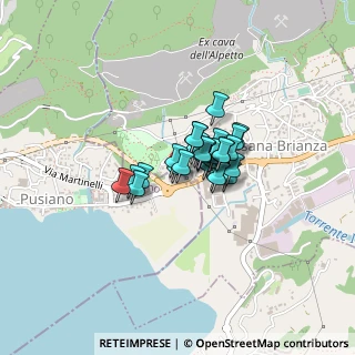 Mappa Via G. Mazzini, 22030 Pusiano CO, Italia (0.2)