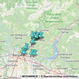 Mappa Via Alessandro Volta, 24024 Gandino BG, Italia (9.58929)