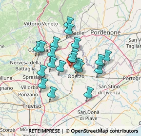Mappa Via Bornia, 31043 Fontanelle TV, Italia (10.866)