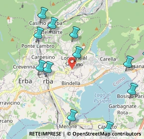 Mappa Via Fontanella, 22030 Longone Al Segrino CO, Italia (2.51667)