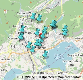 Mappa Via Fontanella, 22030 Longone Al Segrino CO, Italia (1.387)