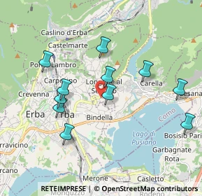 Mappa Via Fontanella, 22030 Longone Al Segrino CO, Italia (1.82818)