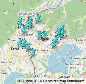 Mappa Via Fontanella, 22030 Longone Al Segrino CO, Italia (1.55125)