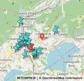 Mappa Via Fontanella, 22030 Longone Al Segrino CO, Italia (1.882)