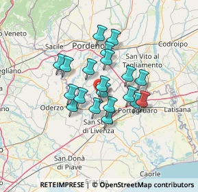 Mappa Piazzale Ragazzi del, 33076 Pravisdomini PN, Italia (9.752)