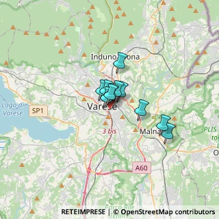 Mappa Via Filippo del Ponte, 21100 Varese VA, Italia (1.74818)