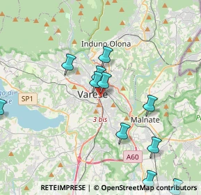 Mappa Via Filippo del Ponte, 21100 Varese VA, Italia (4.25545)