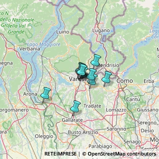 Mappa Via Filippo del Ponte, 21100 Varese VA, Italia (5.55917)