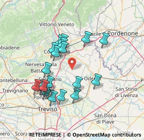 Mappa Via Tezze, 31028 Vazzola TV, Italia (13.37)