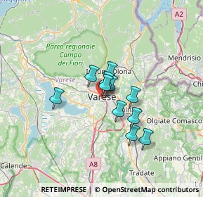 Mappa Via degli Alpini, 21100 Varese VA, Italia (4.35727)