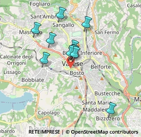Mappa Via degli Alpini, 21100 Varese VA, Italia (1.48091)
