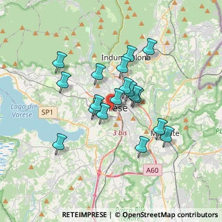 Mappa Via degli Alpini, 21100 Varese VA, Italia (2.86278)