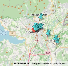 Mappa Via degli Alpini, 21100 Varese VA, Italia (2.01091)