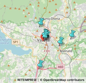 Mappa Via degli Alpini, 21100 Varese VA, Italia (1.73727)