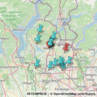 Mappa Via degli Alpini, 21100 Varese VA, Italia (9.83438)