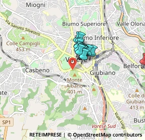 Mappa Via degli Alpini, 21100 Varese VA, Italia (0.49933)