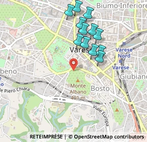 Mappa Via degli Alpini, 21100 Varese VA, Italia (0.4475)