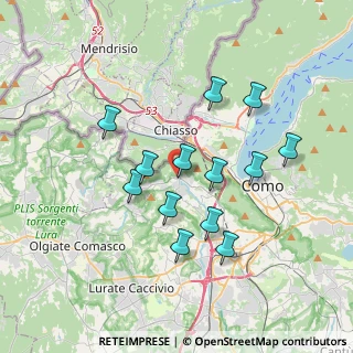 Mappa Via S. Fermo, 22041 San Fermo della Battaglia CO, Italia (3.24231)