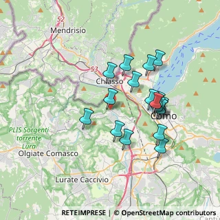 Mappa Via S. Fermo, 22041 San Fermo della Battaglia CO, Italia (3.23833)