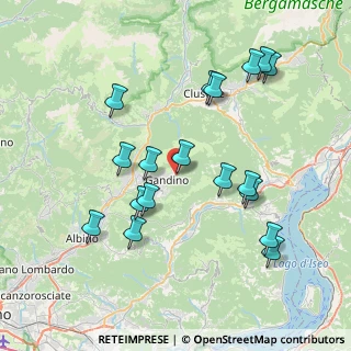 Mappa Via Concossola, 24024 Gandino BG, Italia (7.89833)