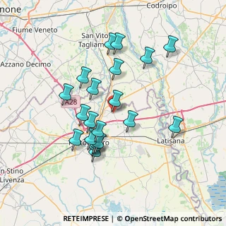 Mappa Piazza Guglielmo Marconi, 30025 Teglio Veneto VE, Italia (6.6675)