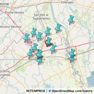 Mappa Piazza Guglielmo Marconi, 30025 Teglio Veneto VE, Italia (5.89375)