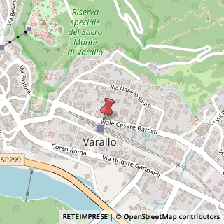 Mappa Viale Cesare Battisti, 39, 13019 Varallo, Vercelli (Piemonte)