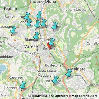 Mappa Via Folgaria, 21100 Varese VA, Italia (2.44)