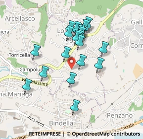 Mappa Via Giuseppe Parini, 22030 Longone Al Segrino CO, Italia (0.3975)