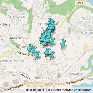Mappa Via Giuseppe Parini, 22030 Longone Al Segrino CO, Italia (0.26429)
