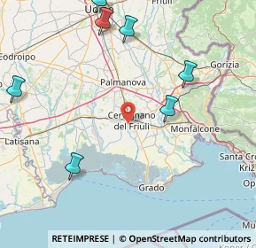 Mappa Via da Riseris, 33052 Cervignano del Friuli UD, Italia (29.65091)