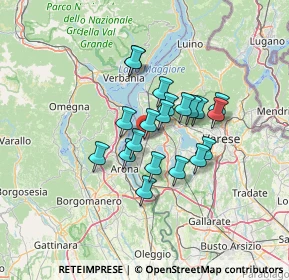 Mappa Via Lombardia, 21027 Ispra VA, Italia (9.742)