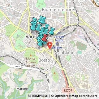 Mappa Via delle Medaglie D'Oro, 21100 Varese VA, Italia (0.354)