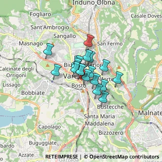 Mappa Via delle Medaglie D'Oro, 21100 Varese VA, Italia (0.94211)
