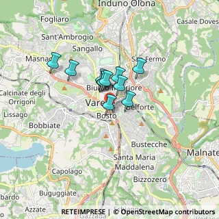 Mappa Via delle Medaglie D'Oro, 21100 Varese VA, Italia (1.04364)