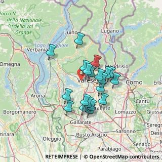 Mappa Via Gilberto Govi, 21100 Varese VA, Italia (10.84)
