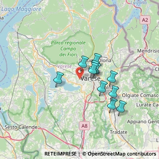 Mappa Via Gilberto Govi, 21100 Varese VA, Italia (5.50545)