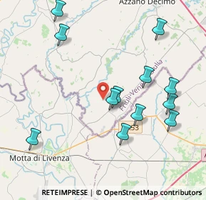 Mappa Via della Fornace, 33076 Pravisdomini PN, Italia (4.2875)