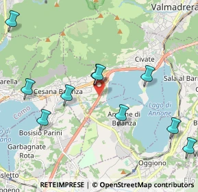 Mappa Strada Statale 36 del Lago di Como e dello Spluga, 23867 Suello LC, Italia (2.47273)