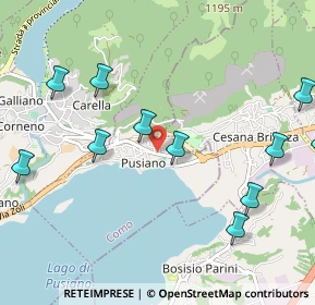 Mappa Via Martinelli, 22030 Pusiano CO, Italia (1.22091)