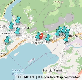 Mappa Via Martinelli, 22030 Pusiano CO, Italia (1.00818)