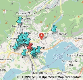 Mappa Via Giuseppe Parini, 22030 Longone Al Segrino CO, Italia (1.9375)