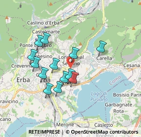 Mappa Via Giuseppe Parini, 22030 Longone Al Segrino CO, Italia (1.54)