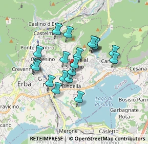 Mappa Via Giuseppe Parini, 22030 Longone Al Segrino CO, Italia (1.3975)