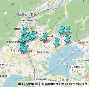 Mappa Via Giuseppe Parini, 22030 Longone Al Segrino CO, Italia (1.64923)